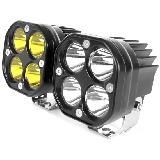 Luz de condução de nevoeiro de 3 polegadas 40W LED 4 Pod Spotlight Feixe combinado 12V 24V LED Luz de trabalho