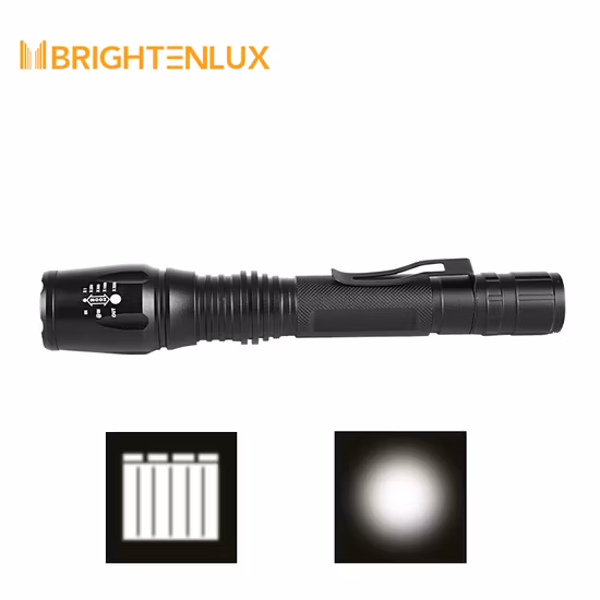 Lanterna tática LED USB Goldmore 1200 lúmen para lanterna LED recarregável com zoom