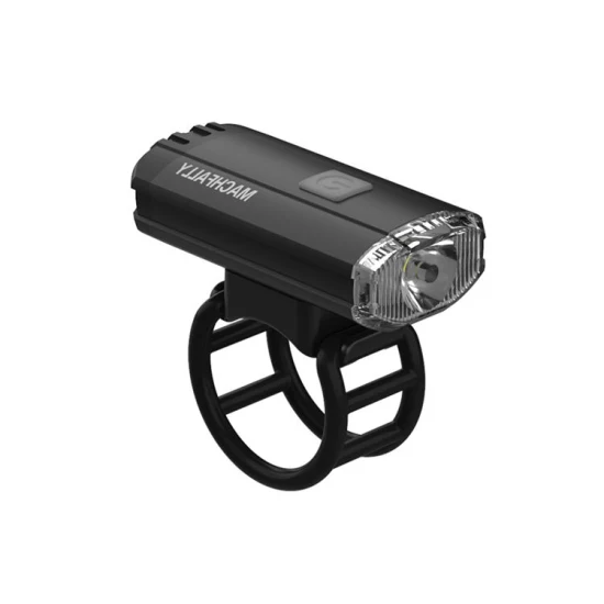 Luz frontal de bicicleta LED recarregável USB de liga de alumínio de alto brilho de tamanho pequeno